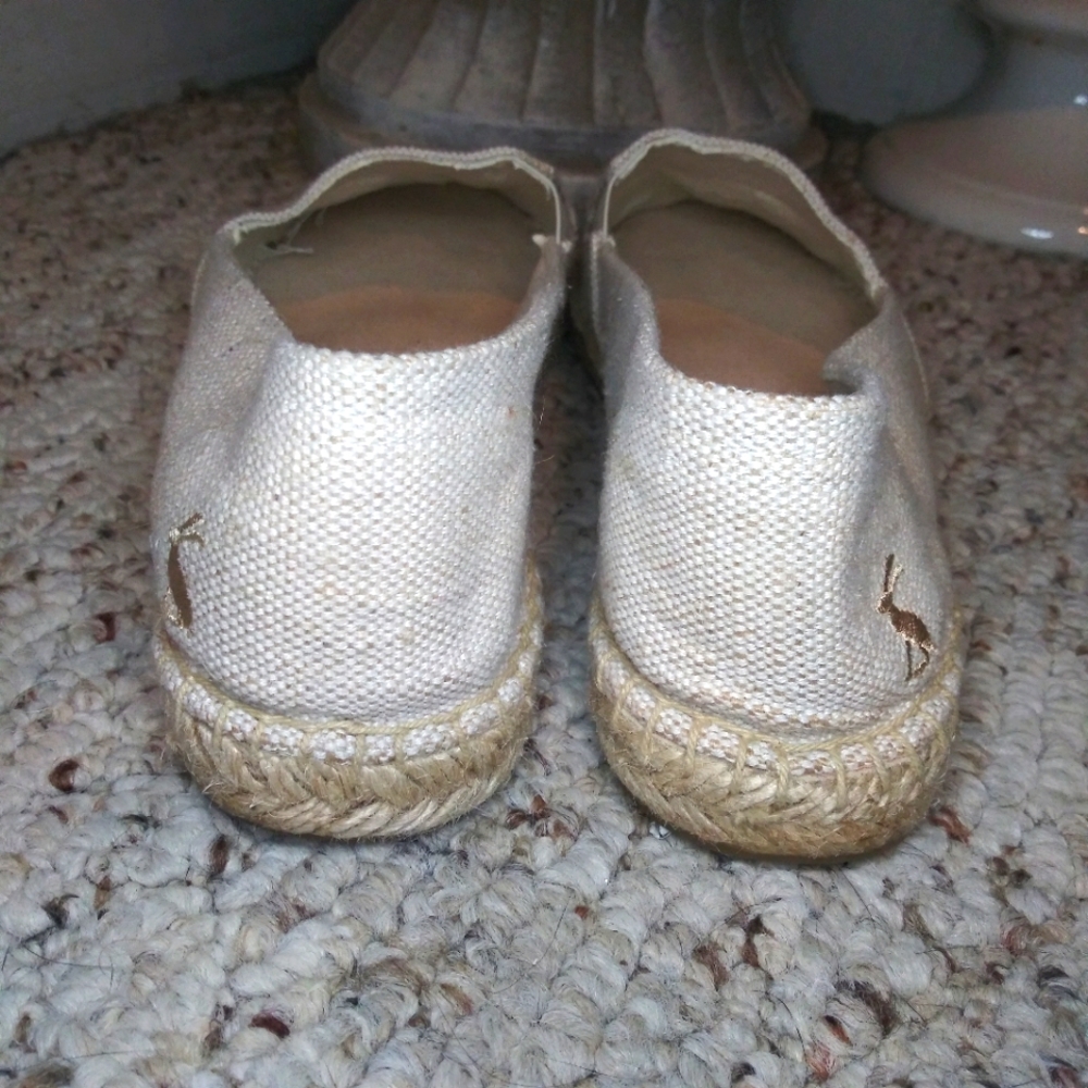 Anthropologie Joules Shelbury  Floral Embroidered Cottagecore Style Espadrilles - Picture 7 of 10